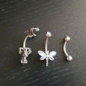 Belly barbells (set of 3)